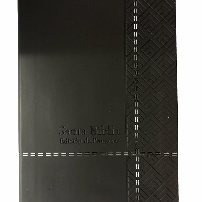 Biblia de Promesas Tamaño Manual RVR 1960, Piel Negro con Cierre