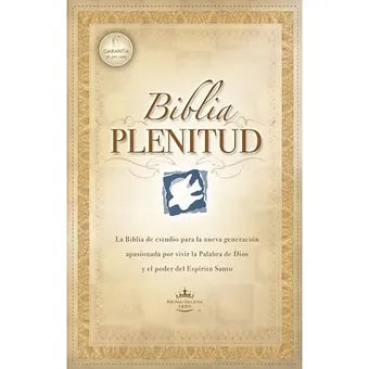 Biblia Plenitud, RVR 1960, | Piel Elaborada Negro Con Indice