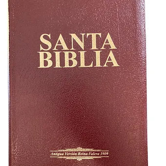 Biblia Letra Grande Tamano Manual RVR 1909, Imitacion Piel Vino Con Indice