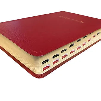Biblia Letra Grande, Tamaño Manual RVR 1960, Imitación Piel Vino Con Índice