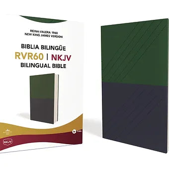 Biblia bilingue RVR1960 / NKJV, Dos Tonos Simil Piel