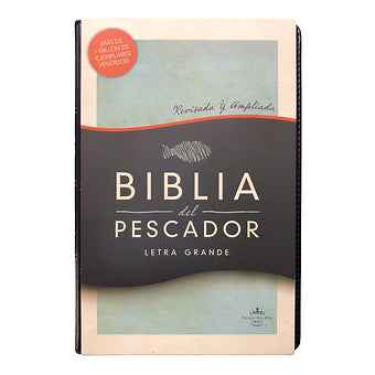 Biblia Del Pescador, Letra Grande RVR 1960, Símil Piel Azul