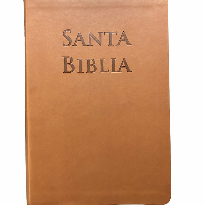 Biblia Valera Purificada 1602, Imitación Piel Café Claro