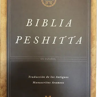Biblia Peshitta Símil Piel Caoba Con Índice