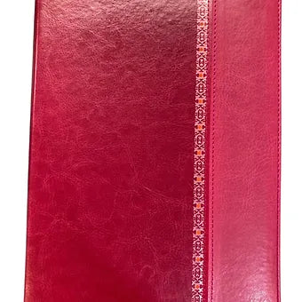 Biblia de Estudio Holman RVR60, Simil Piel fucsia/rosado con filigrana e Indice