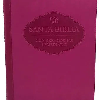 Biblia Letra Super Gigante RVR 1960, Con Referencias Inmediatas, Imitacion Vino