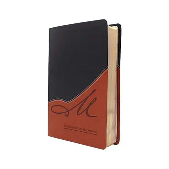 Biblia De Estudio MacArthur, RVR 1960, Piel Italiana Negro / Marrón