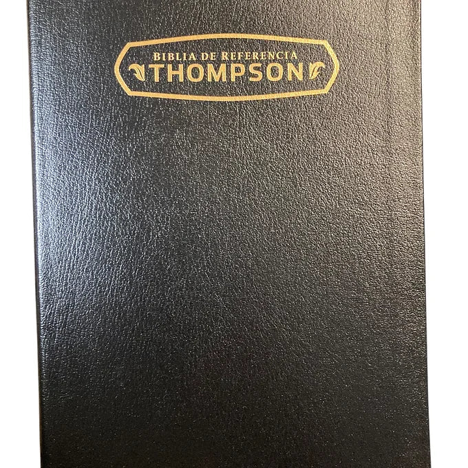 Biblia de referencia thompson RVR 1960, Piel Fabricada Negro