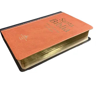 Biblia Compacta Fuente de Bendiciones RVR60  Simil Piel Marrón Con Negro