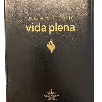 Biblia De Estudio  Vida Plena RVR 1960, Imitación Piel Negro