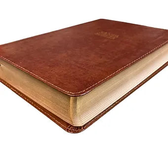 Biblia Letra Grande Tamano Manual 12 Puntos RVR 1960 | Piel Fabricada Cafe