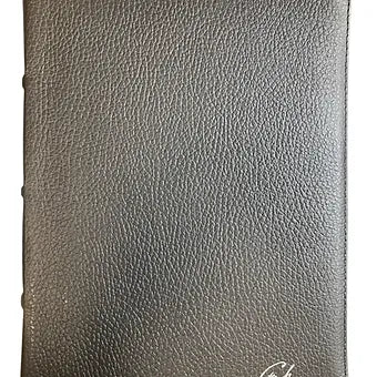 Biblia De Estudio Spurgeon RVR 1960, Piel Genuina Negro