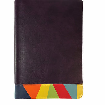 Biblia De Estudio Arco Iris RVR 1960, Imitación Piel Morado