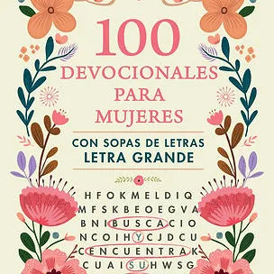 100 devocionales para mujeres. Con sopa de letras (letra grande)