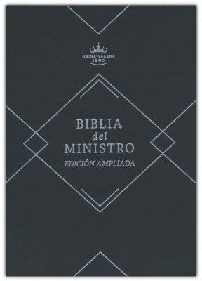 Biblia del ministro, RVR60 Edicion ampliada, Piel Fabricada Negro
