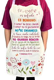 Delantal - El Amor 1 Cor.13: 4-8