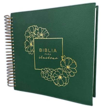 Biblia Para Ilustrar RVR 1960, Símil Piel Verde