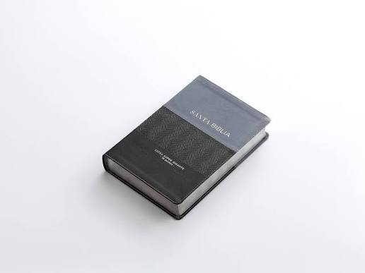 Biblia letra Supergigante 19 Puntos RV1960, Imitacion Duo Gris-Negro