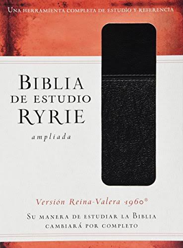 Biblia de Estudio Ryrie Ampliada RVR 1960, Duotono Negro con índice