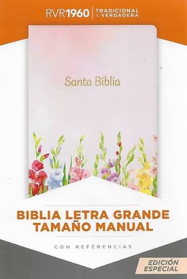 Biblia Letra Grande Tamano Manual 12 Pts RVR 60, Simil Piel Fuscia