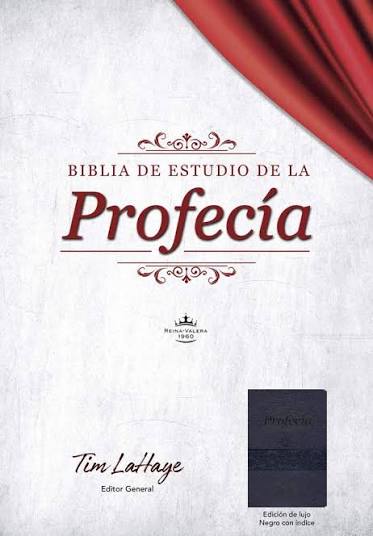Biblia De Estudio De La Profecia RVR 1960,  Imitacion Piel Negro con indice