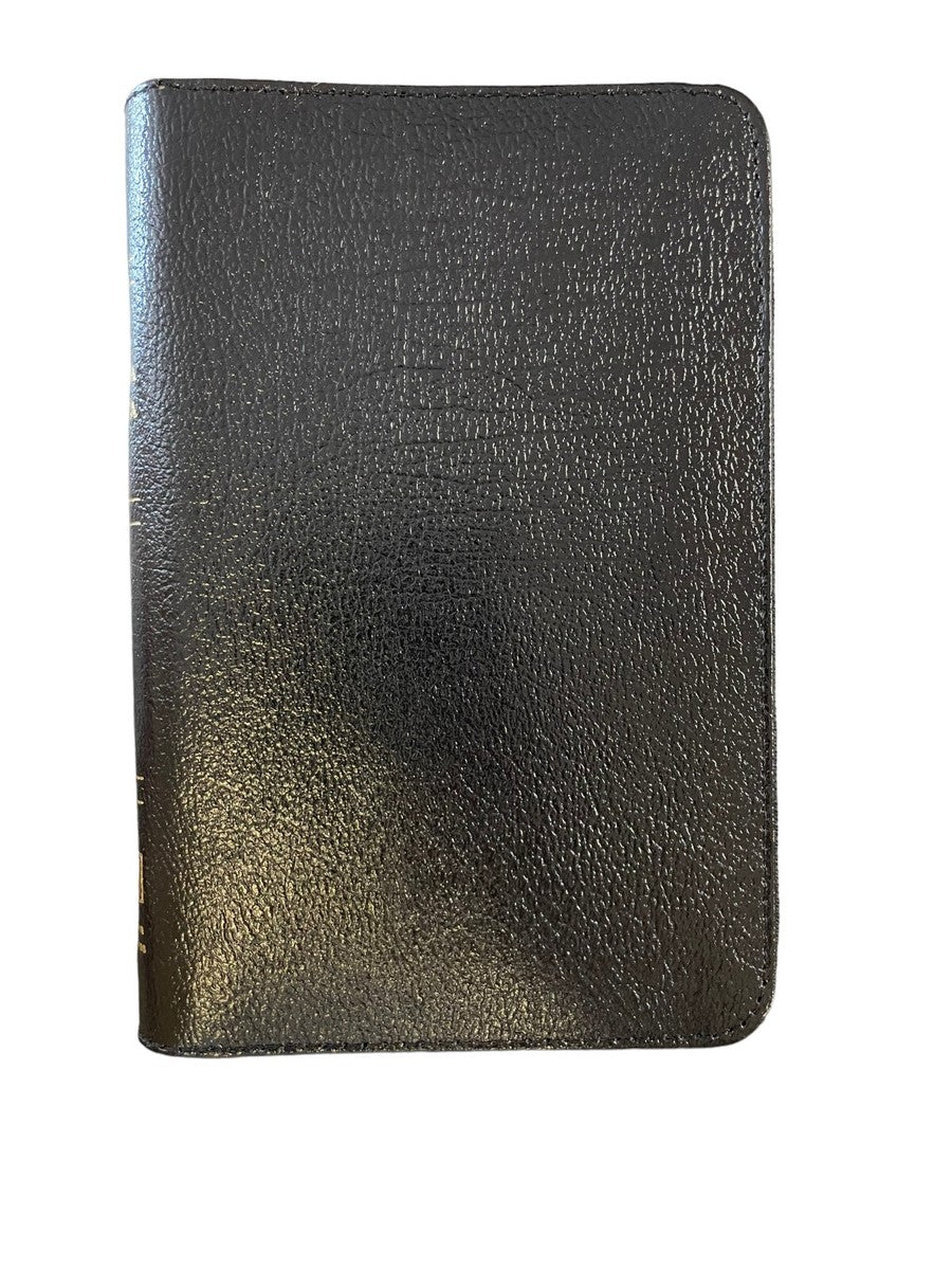 Biblia LBLA Ultrafina de Bolsillo con Cierre, Imitación Piel Negra