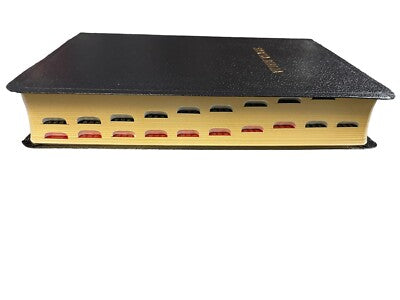 Biblia Letra Grande Tamano Manual RVR60, Imitacion Piel Negro Con Indice