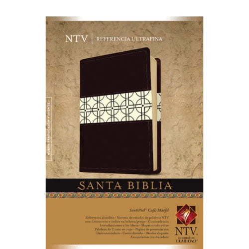 Biblia NTV, Ultrafina, SentiPiel Café / Marfil